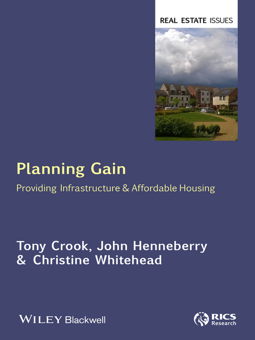 Title details for Planning Gain by Tony Crook - Available